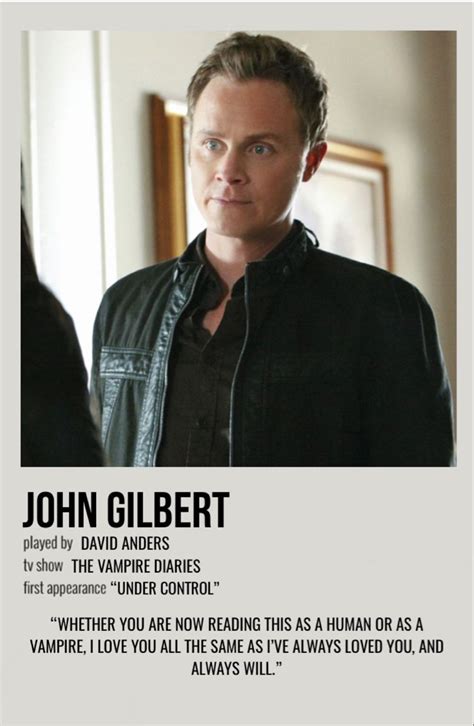 John Gilbert Vampire Diaries Poster Vampire Diaries Movie The