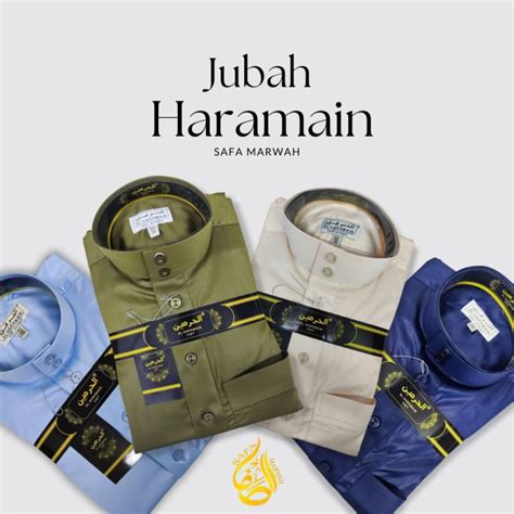 Jubah Al Haramain Original Vietnam Size 50 60 Kain Licin Cantik