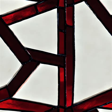 Burgundy Stained Glass Geometric Painting · Creative Fabrica