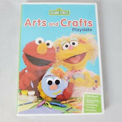 Sesame Street Arts And Crafts Playdate DVD 2013 2 Episodes Bonus