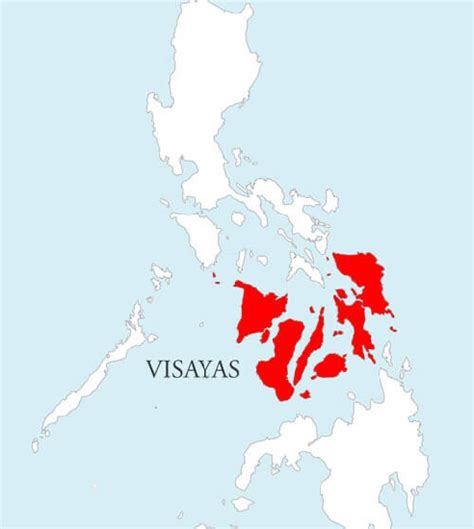 Map of the Philippines highlighting the Visayas Region | Download ...