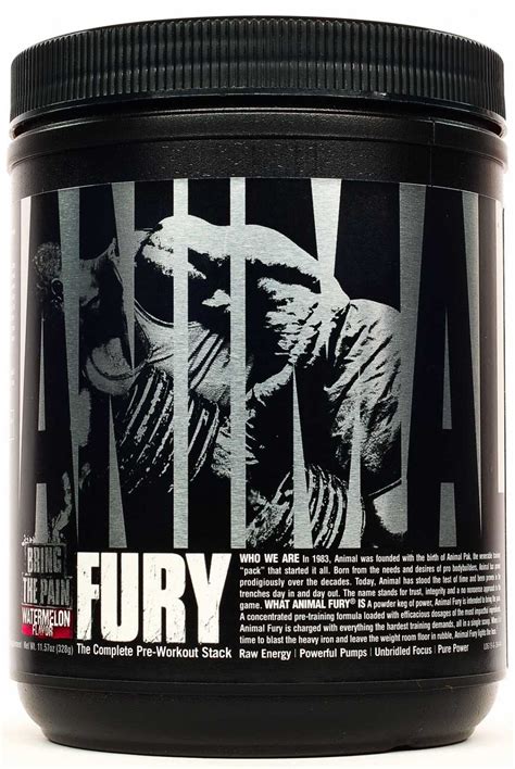 Pre-workout Fury Bring the Pain Animal su Zumub