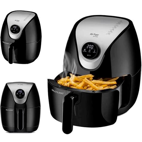 Air Fryer Litros Fritadeira Eletrica Grade E Pegador Multilaser