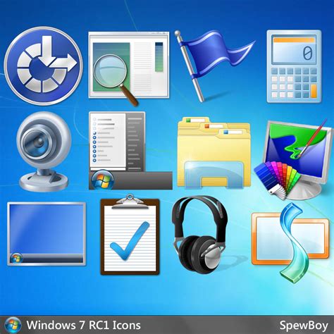 Windows 7 Official 256x256 Icons (PNG) by muckSponge on DeviantArt