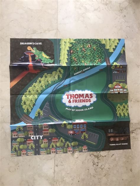 Jual Thomas And Friends Map Of Sodor Island Poster Jakarta Utara