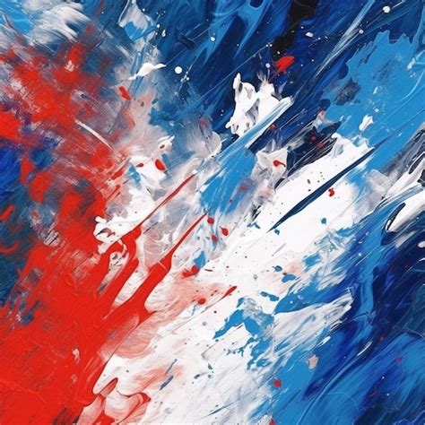 Premium AI Image | A painting of the flag of france.