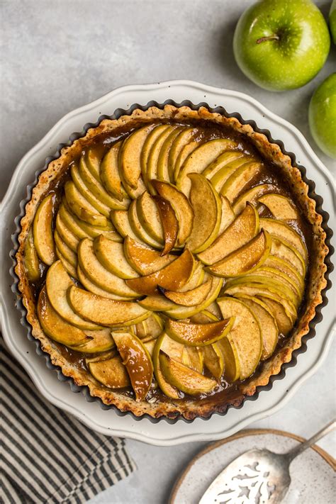 Salted Caramel Apple Tart Vegan Gluten Free From My Bowl Recipe