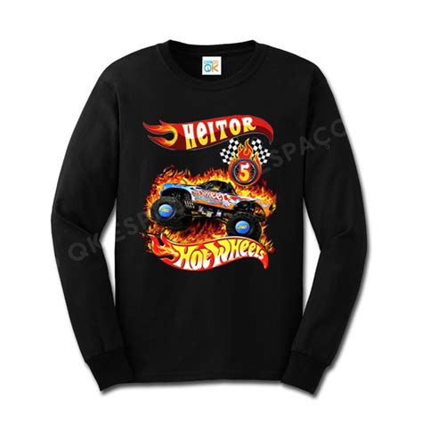 Camiseta Infantil Hot Wheels Monster Truck Ml Elo7