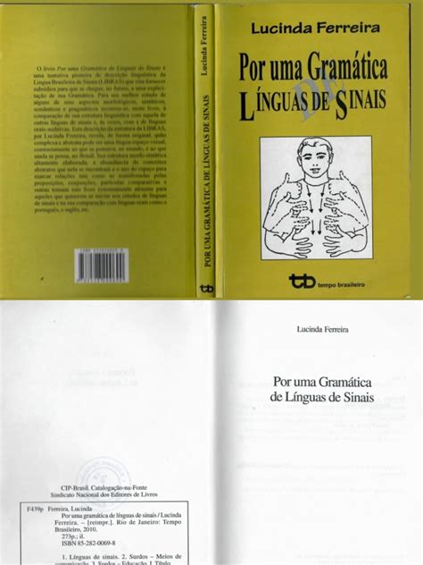 A Lingua De Sinais Possui Uma Gramatica Propria - Por uma gramática da língua de sinais.pdf | PDF