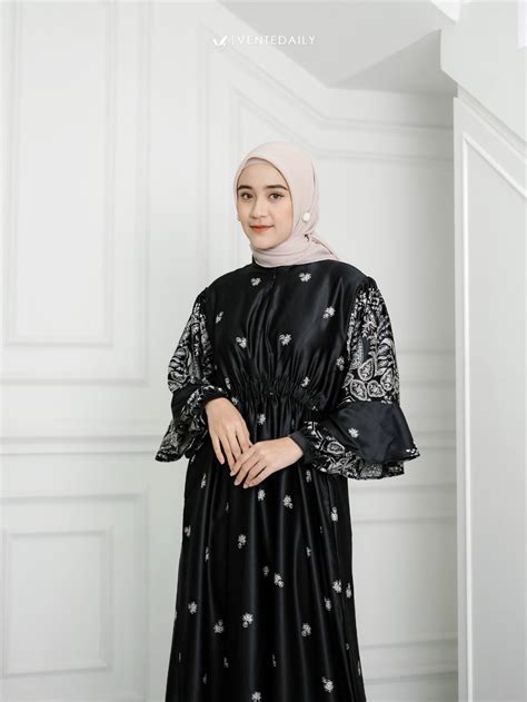 Jual New Adisty Maxy Gamis Panjang Dewasa Dress Muslim Variasi Serut