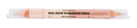 Lápiz Delineador Moira Cosmetics Dual Highlighter Para Cejas Color Nude