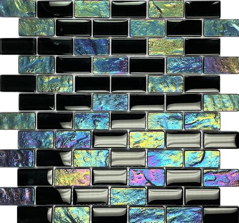 Equinox Black X Glass Tile Pool Tile And Wall Tile And Deco In X