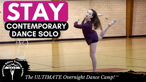 Contemporary Dance Solo Stay Rihanna ADTC DANCE CAMP YouTube