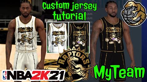 Toronto Raptors Custom Jersey Tutorial Black Gold White Retro Nba