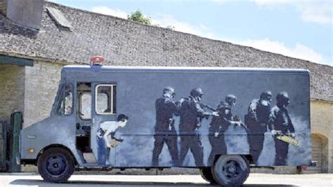 Banksy Graffiti Art SWAT Van to Be Sold at London Auction | Artcentron