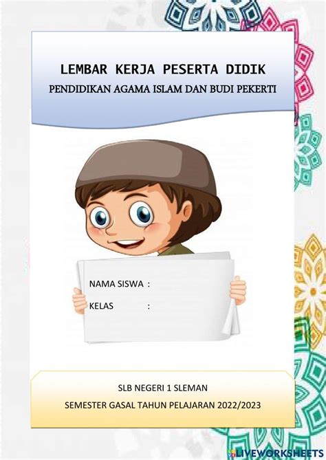 Tata Cara Gerakan Shalat Worksheet Live Worksheets