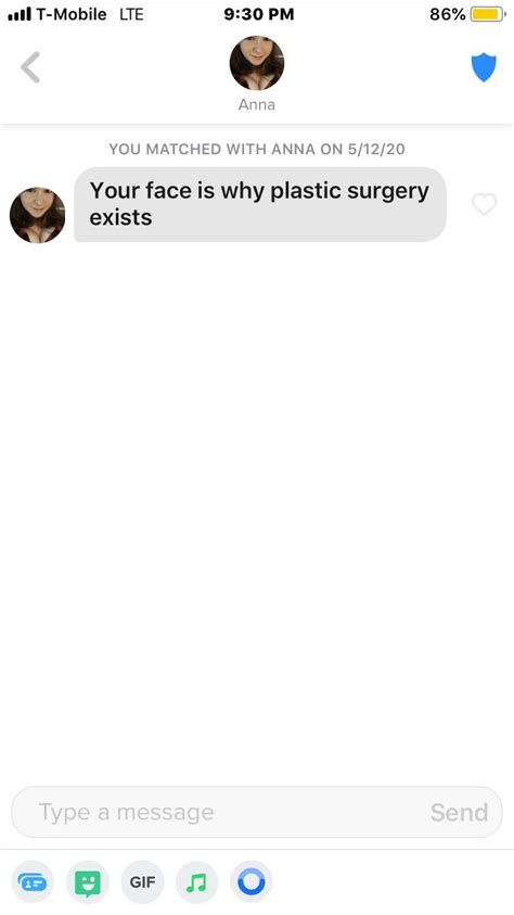 Saw A Chick I Thought Was Cute We Matched And She Sent Me This I Laughed My Ass Off R Tinder