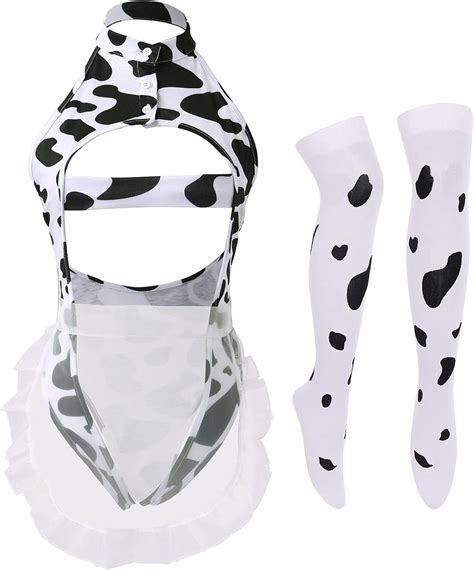 Women Sexy Milk Cow Lingerie Set Anime Maid Cosplay Ubuy India