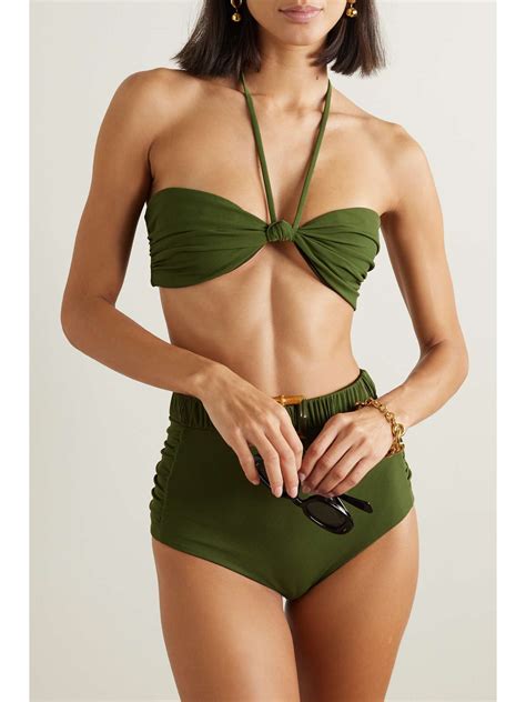 JOHANNA ORTIZ NET SUSTAIN Orinka Belted Ribbed Bikini Briefs NET A PORTER