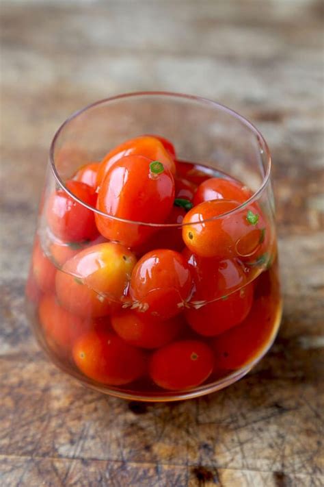 Pickled Cherry Tomatoes Thai Style Pickled Plum Food And Drinks