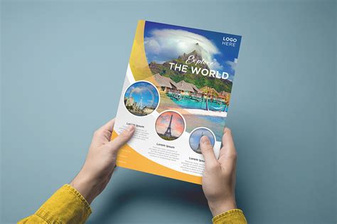 Travel Flyer design template on Behance