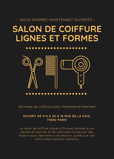 Flyers Pour Salon De Coiffure Beaux Modèles Gratuits Canva