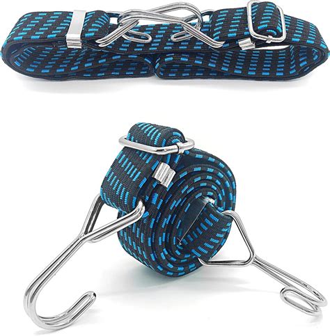 Bbkon Pack Inch Heavy Duty Flat Bungee Cords With Hook Bungee