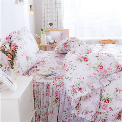 Amazon Kolachic Country Rose Roses Pink Floral Flower Duvet Cover