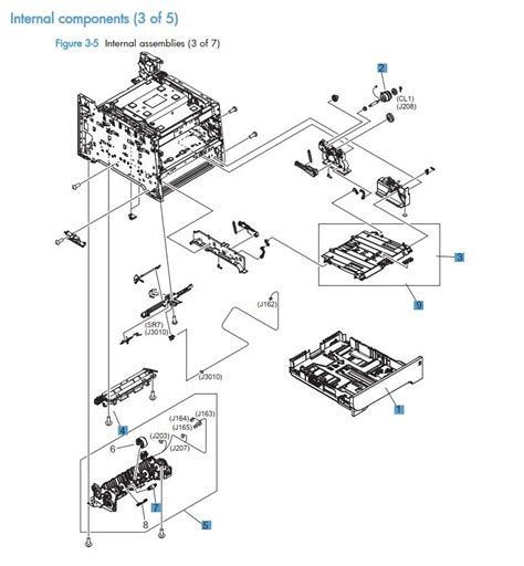 Hp Color Laserjet M375 M475 Printer Part Diagrams