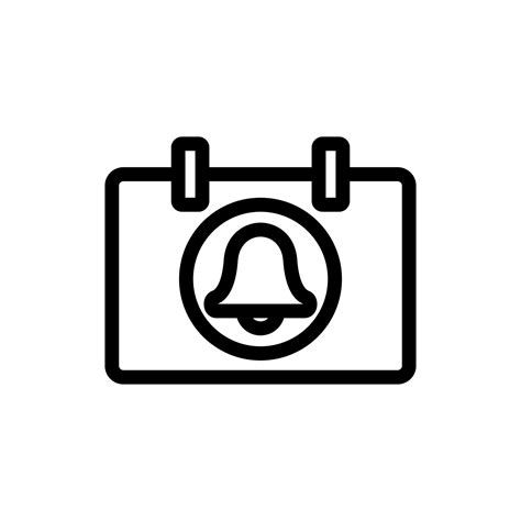 reminder icon vector. Isolated contour symbol illustration 9754971 ...