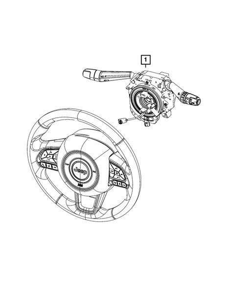 Jeep Compass Steering Column Control Module Clock Spring