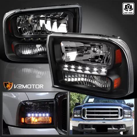 Par Faro Negro Led Ford F Super Duty Xl L Meses Sin Inter S