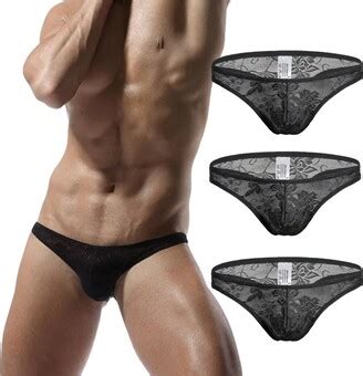 Faringoto Mens Sexy Low Rise Thongs And G Strings Gay Underwear Penis