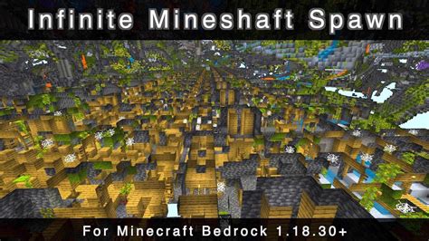 Minecraft Bedrock 11830 Seed Infinite Mineshaft Spawn Youtube