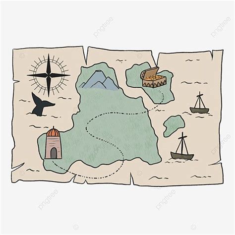 Treasure Maps White Transparent, Treasure Treasure Map Clip Art ...