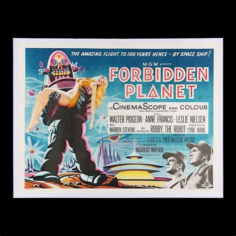 Lot 123 Forbidden Planet 1956 U K Quad