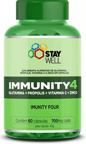 Immunity4 Fórmula exclusiva con glutamina propóleo vitamina C y