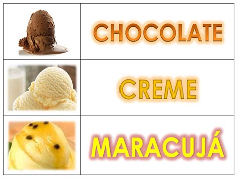 Sabor De Sorvete Com A Letra - Sabores De Sorvete Com A Letra - RETOEDU