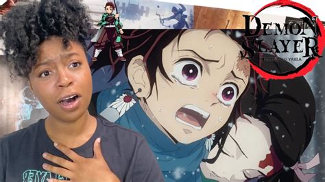 Demon Slayer Season 1 Episode 1 Reaction Review First Time Reacting Youtube