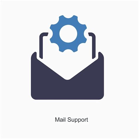 Premium Vector Mail Support And Service Icon Concept