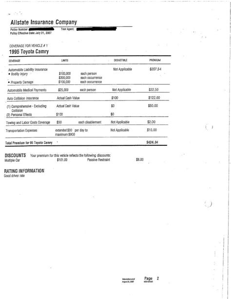 Declaration Of Insurance Document Pdf Form Formspal