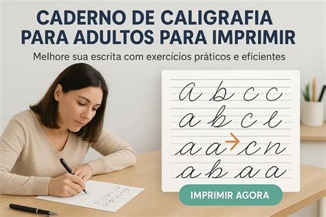 Caderno De Caligrafia Adulto - 6