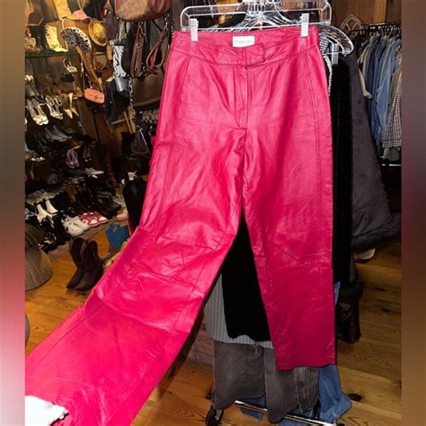 Chadwicks Pants Jumpsuits Vintage Chadwicks Red Leather Pant