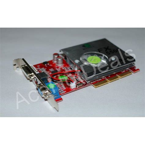 New Nvidia Geforce Ddr Mb Fx X Agp Vga Video Graphic Card W