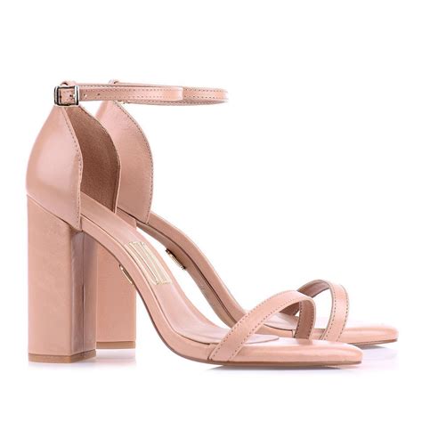 Sand Lia Salto Alto Nude Uza Shoes Sapatos Femininos