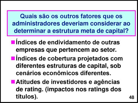 Decis Es De Estrutura De Capital Conceitos B Sicos Prof Ppt Carregar