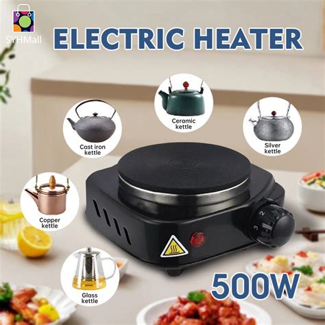 Jual Kompor Listrik Mini Hot Plate Electric Cooking 500W Electric Stove Portable Stove Moka