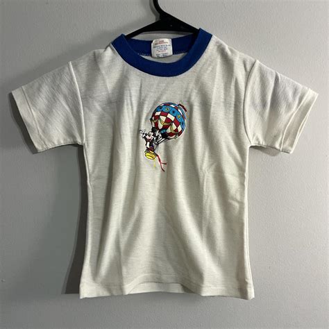 Mickey Mouse Hot Air Balloon Tee Disney Vintage 1980s Depop
