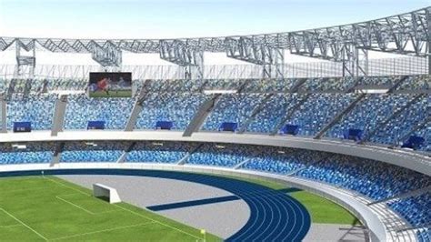 Napoli Stadio San Paolo Ecco Due Maxi Schermi Di Ultima Generazione