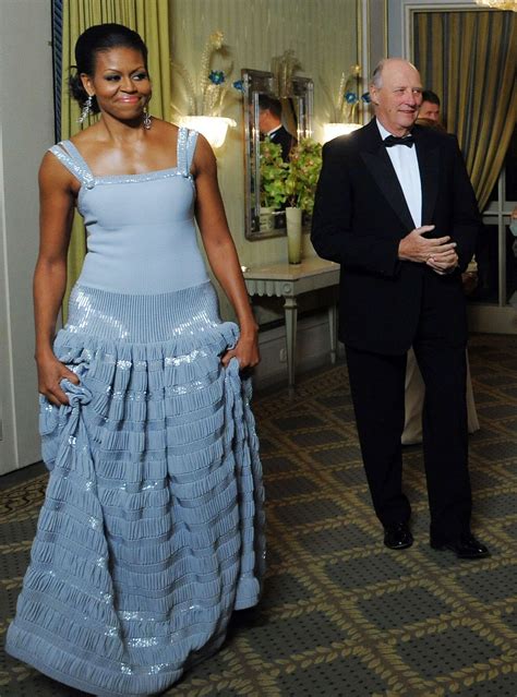 Michelle Obamas Abendkleid Fleischfarben Nude FFF8C6 DER SPIEGEL